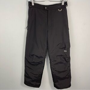Slalom Kids Size Medium Insulated Waterproof Ski Snow Pants Black
